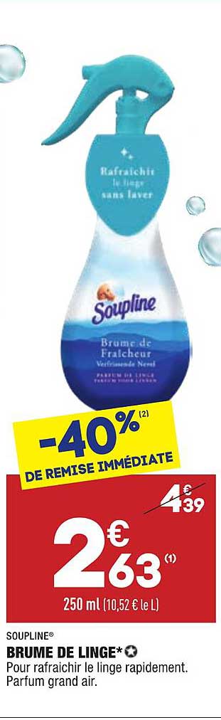 brume de linge soupline