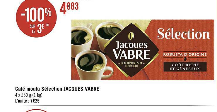 café moulu sélection jacques vabre