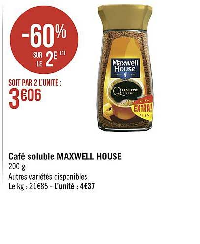 Café Soluble Maxwell House