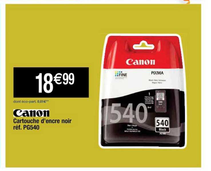 cartouche d'encre noir canon