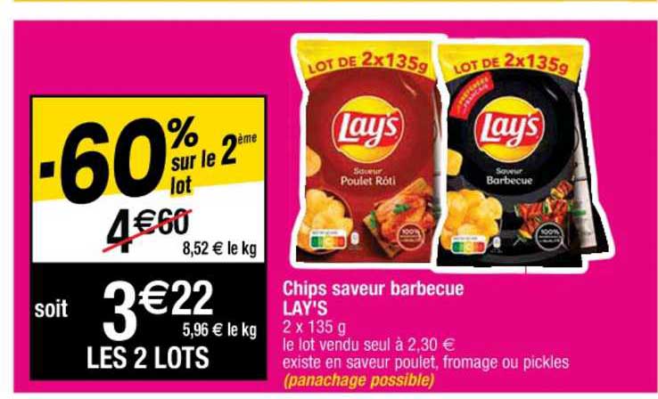 Chips Saveur Barbecue Lay's