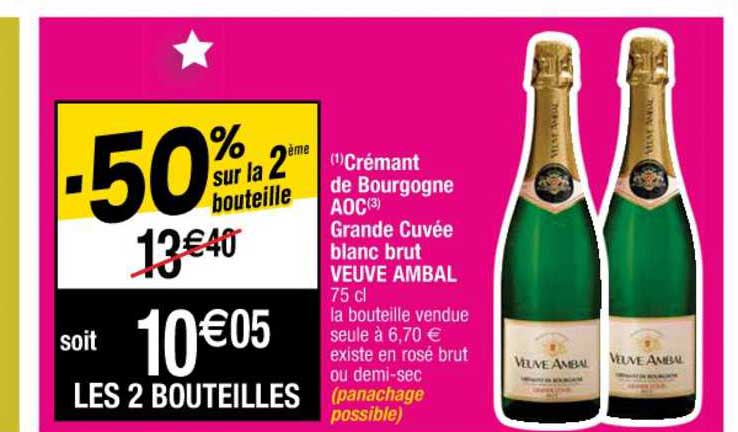 crémant de bourgogne aoc grande cuvée blanc brut veuve ambal