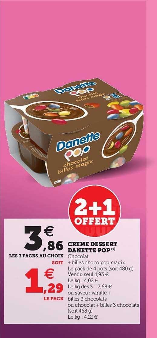 Crème Dessert Danette Pop