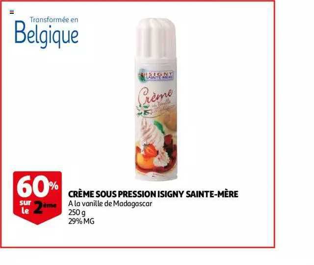 crème sous pression isigny sainte-mère