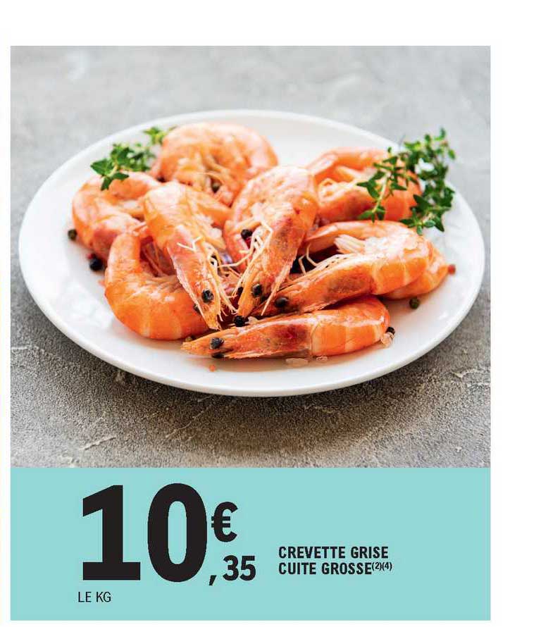 crevette grise cuite grosse