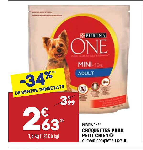 Croquettes Pour Petit Chien Purina One