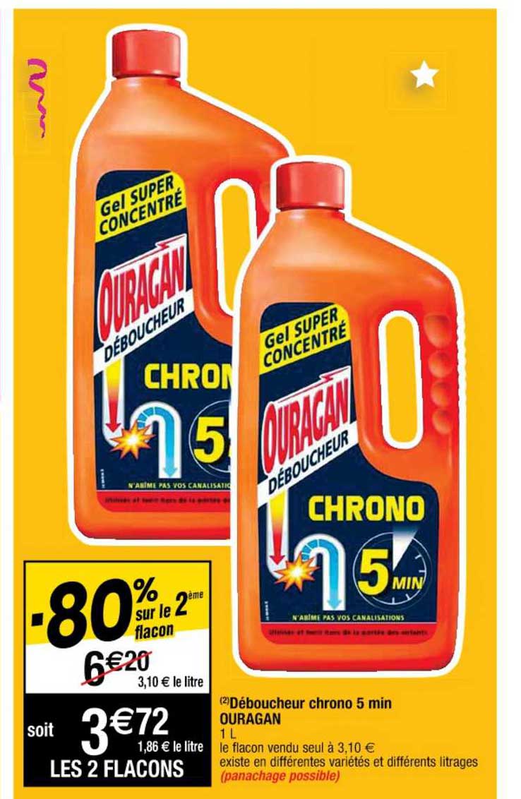 déboucheur chrono 5 min ouragan