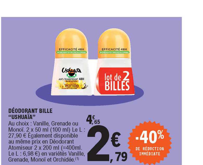 Déodorant Bille "ushuaïa"