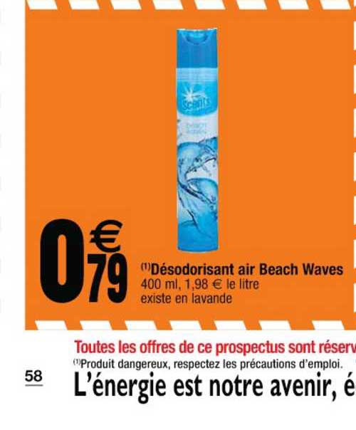 désodorisant air beach waves