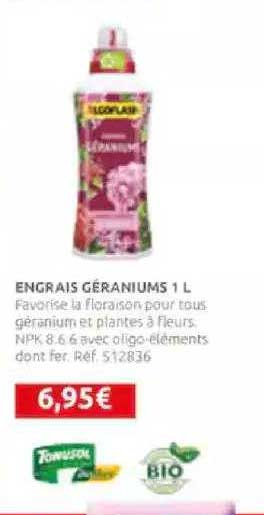 engrais géraniums 1l