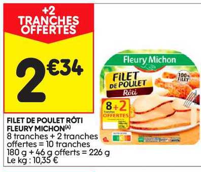 filet de poulet rôti fleury michon