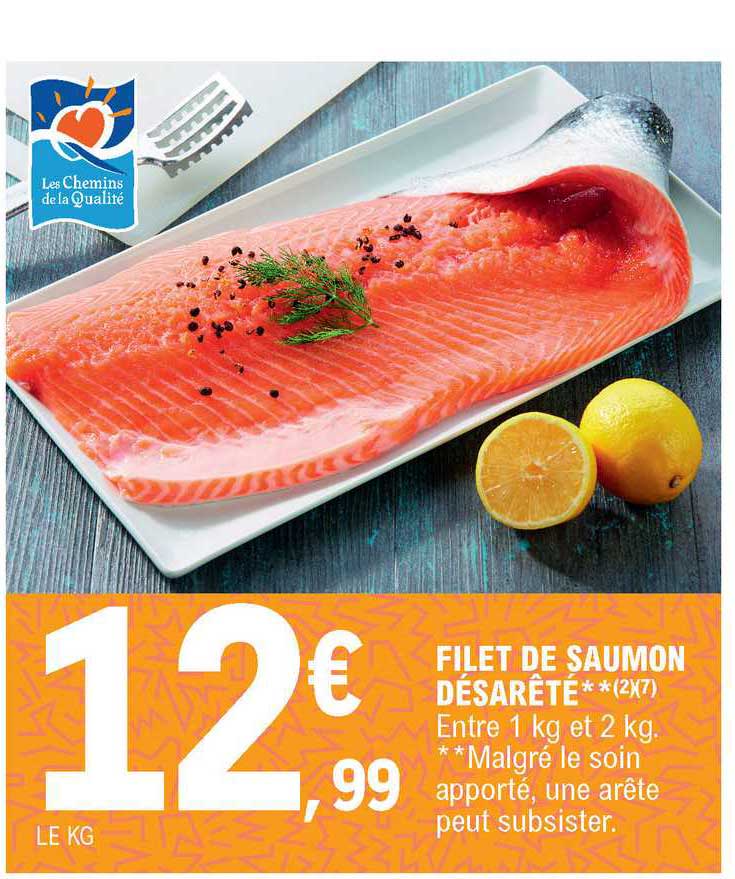 filet de saumon désarêté