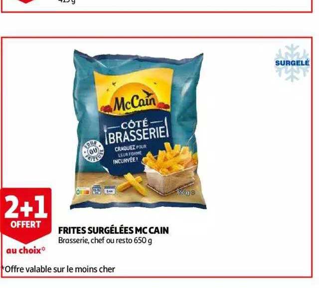 frites surgelées mc cain