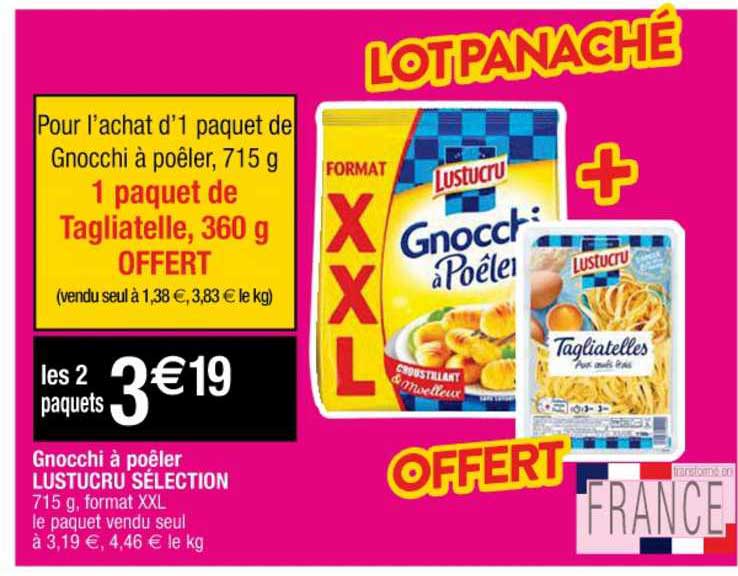 Gnocchi à Poêler Lustucru Sélection