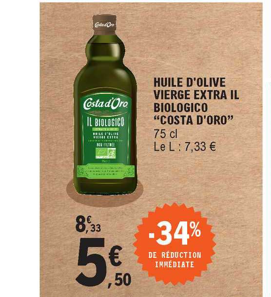 huile d'olive vierge extra il biologico "costa d'oro"