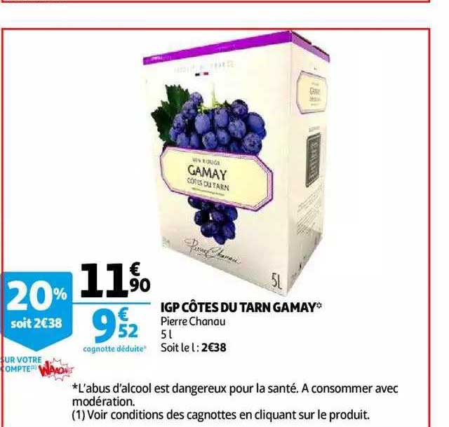 igp côtes du tarn gamay pierre chanau