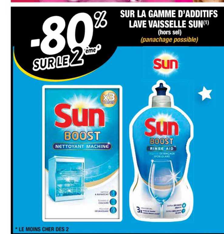 la gamme d'additifs lave vaisselle sun