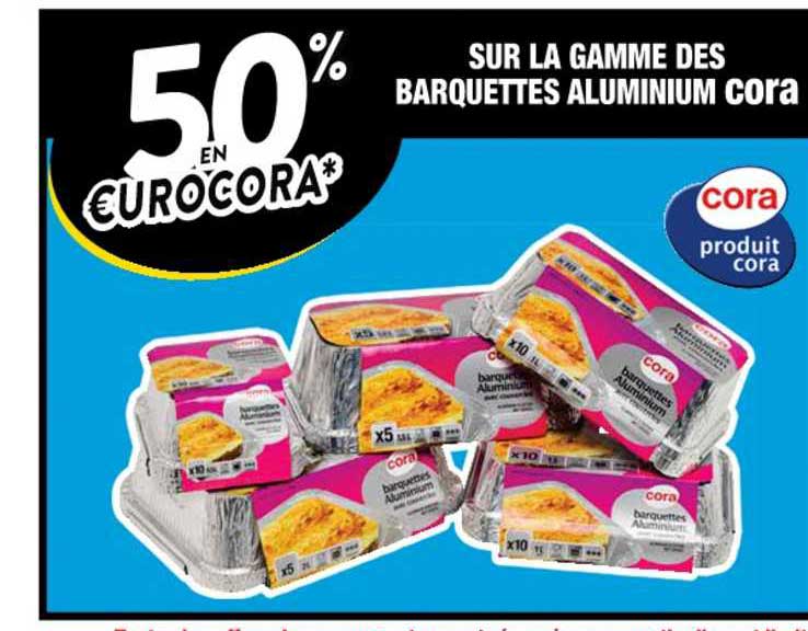 La Gamme Des Barquettes Aluminium Cora