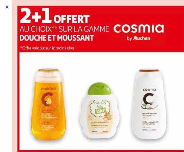 la gamme douche et moussant cosmia