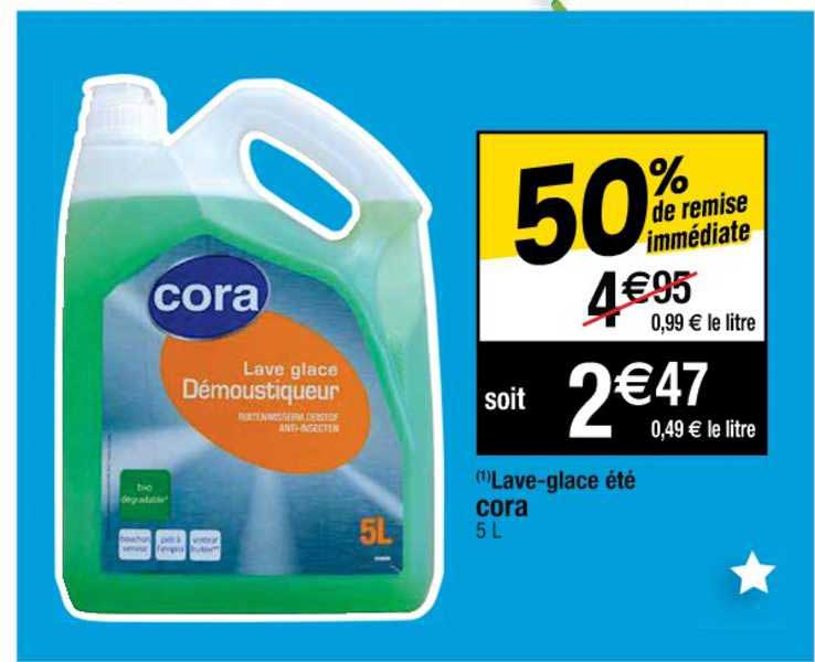 lave-glace été cora
