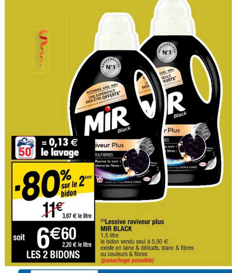 lessive raviveur plus mir black