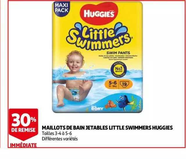 maillots de bain jetables little swimmers huggies