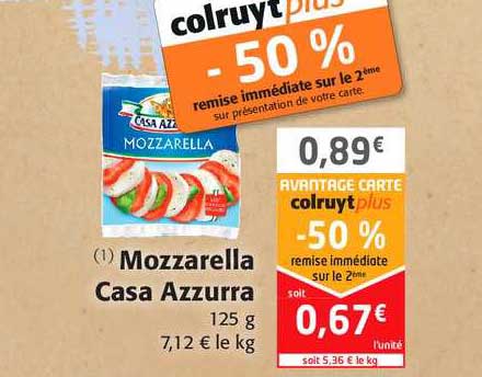 mozzarella casa azzurra