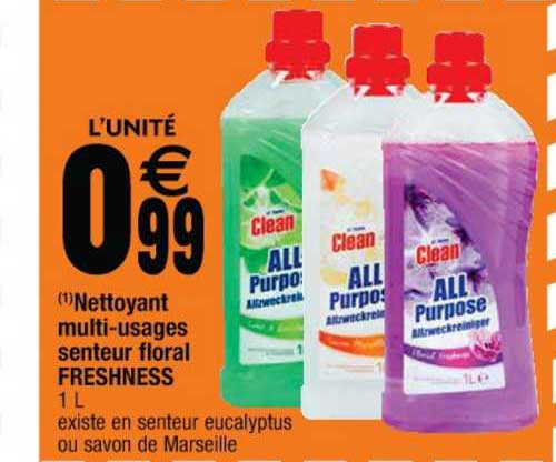 nettoyant multi-usages senteur floral freshness