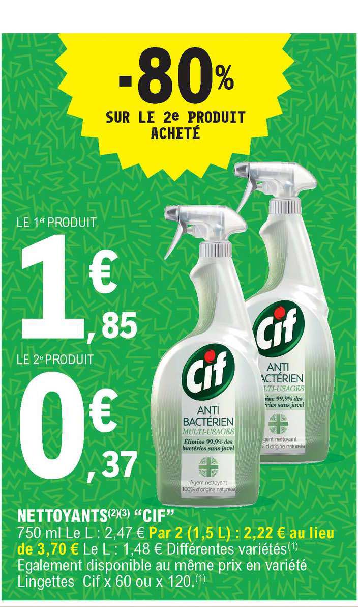 nettoyants "cif"