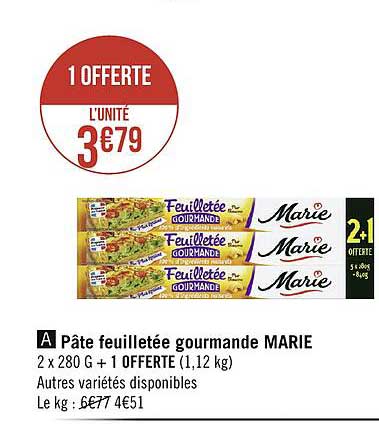 Pâte Feuilletée Gourmande Marie