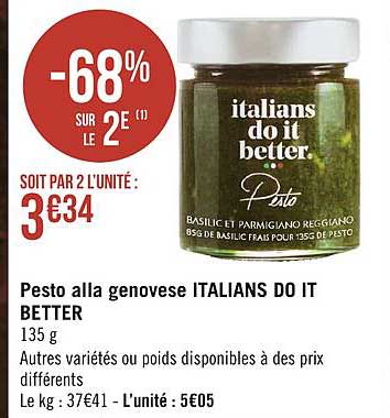 pesto alla genovèse italians do it better