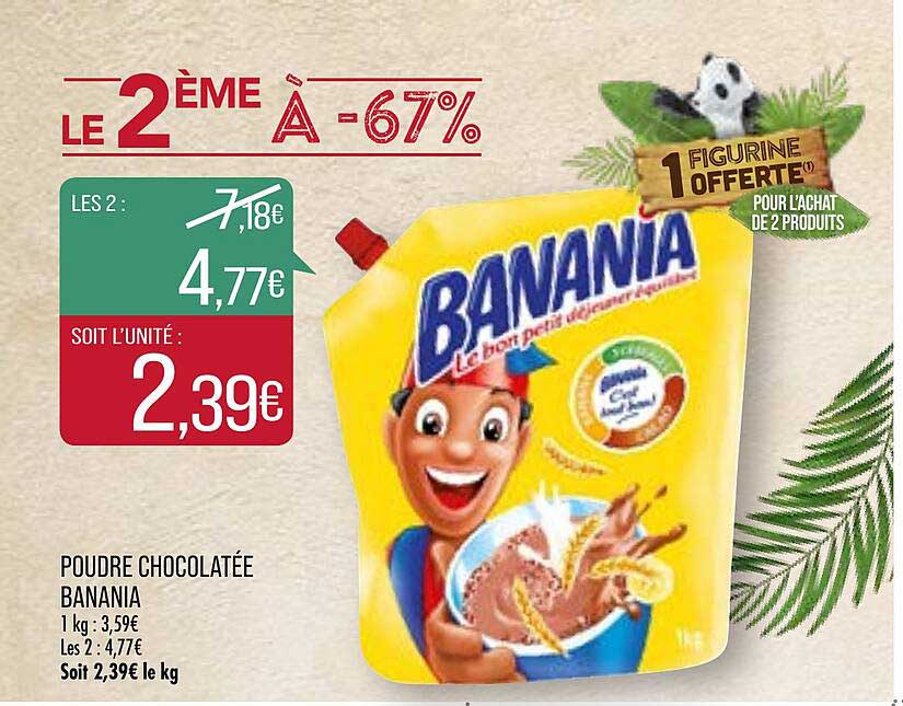 poudre chocolatée banania