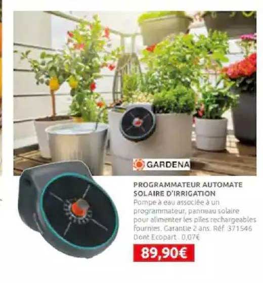 programmateur automate solaire d'irrigation gardena