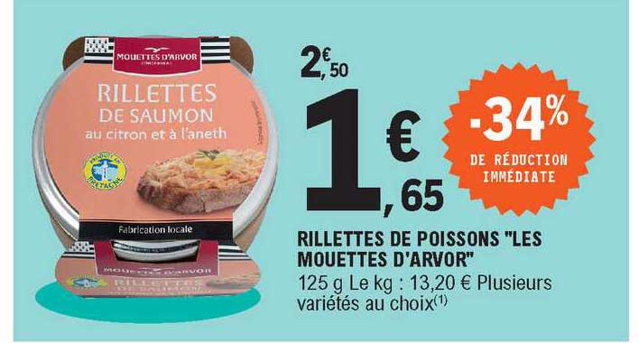 rillettes de poissons "les mouettes d'arvor"