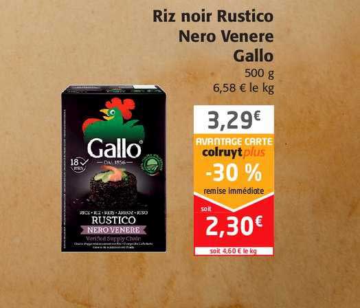 riz noir rustico nero venere gallo