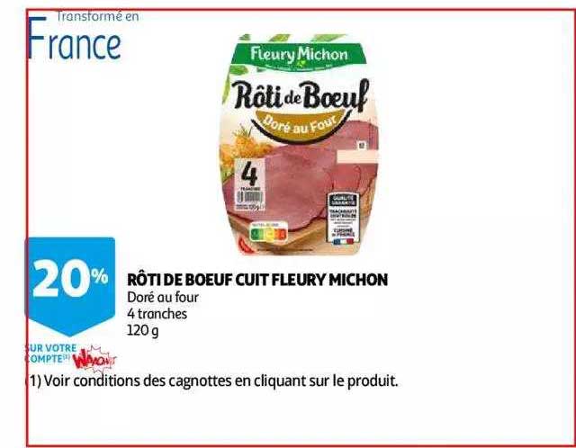 rôti de bœuf cuit fleury michon