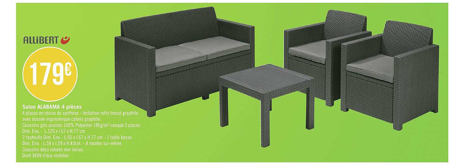 Salon Alabama 4 Pièces Allibert