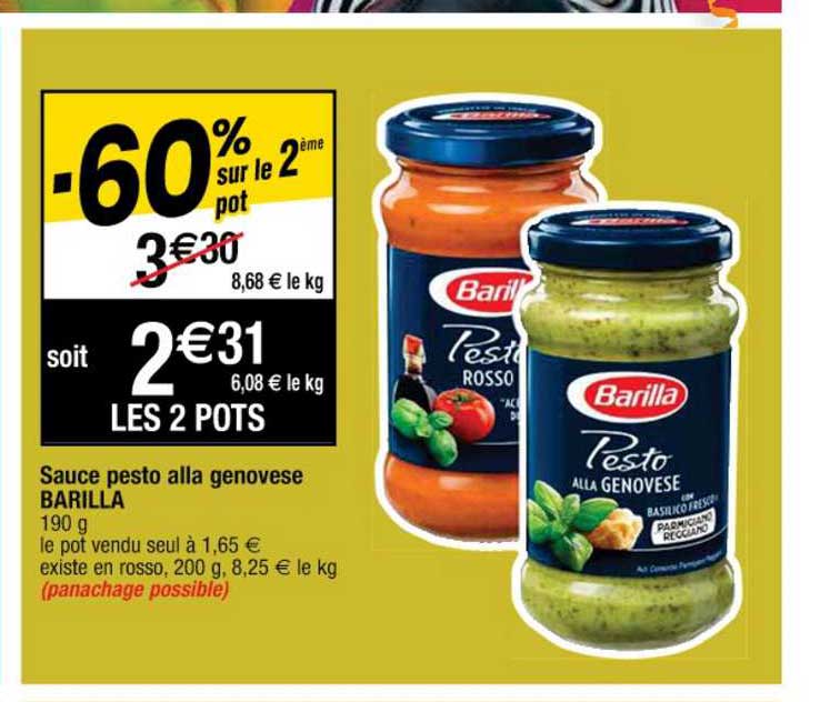 sauce pesto alla genovèse barilla