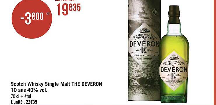 scotch whisky single malt the deveron 10 ans 40% vol.