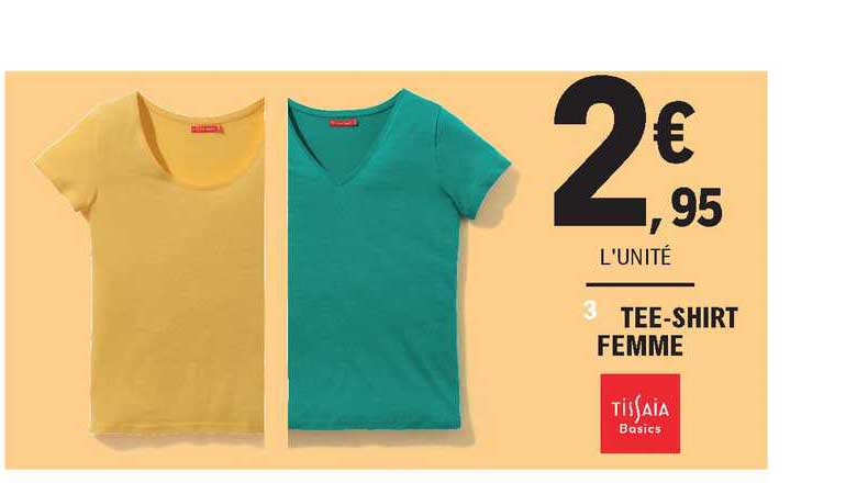 tee-shirt femme tissaia basics