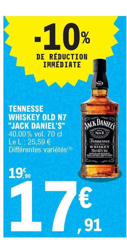 Tennesse Whiskey Old N°7 "jack Daniel's"