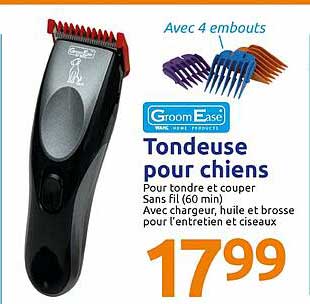 tondeuse pour chiens groom ease
