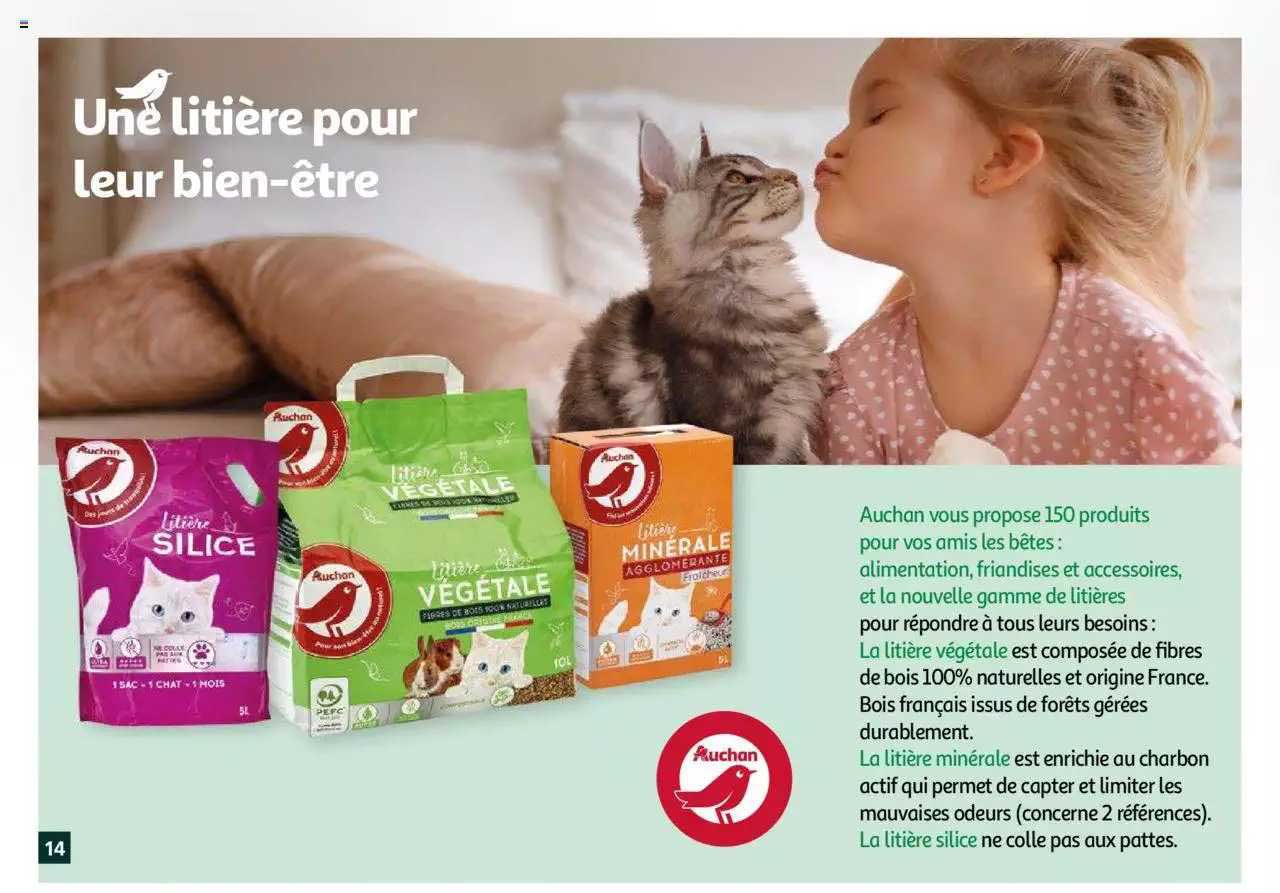 une litière pour leur bien-être