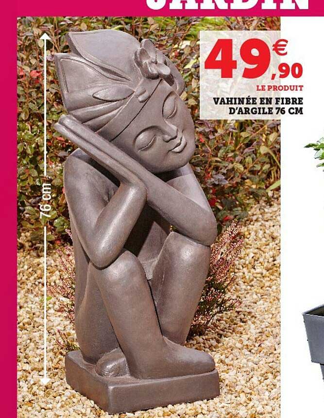 vahinée en fibre d'argile 76 cm