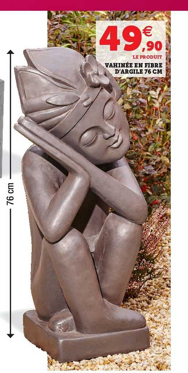 vahinée en fibre d'argile 76 cm