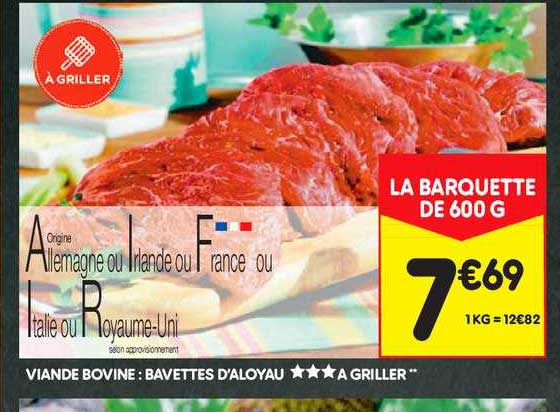 viande bovine : bavettes d'aloyau à griller