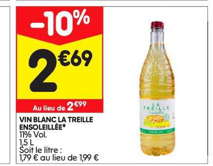 vin blanc la treille ensoleillée