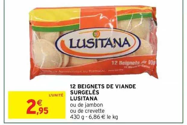 12 beignets de viande surgelés lusitana
