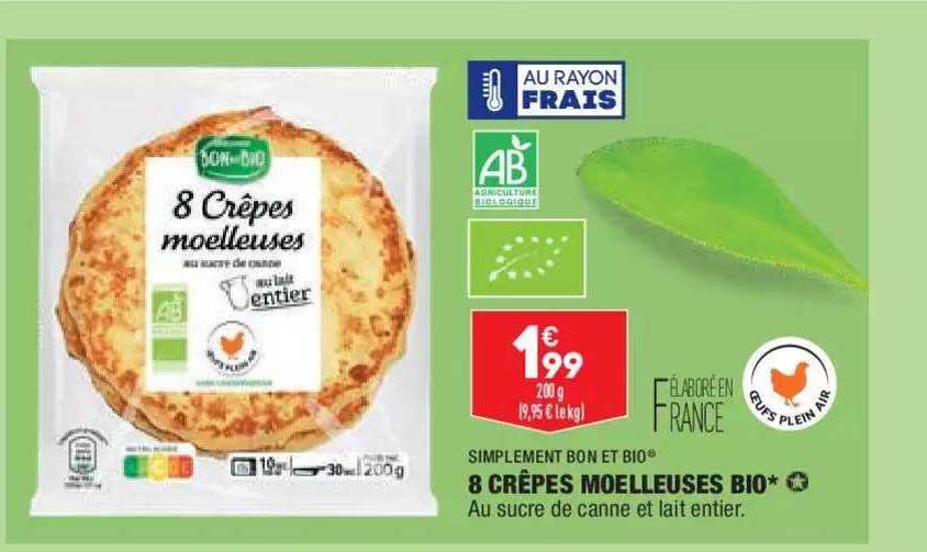 8 Crêpes Moelleuses Bio Bio Simplement Bon Et Bio