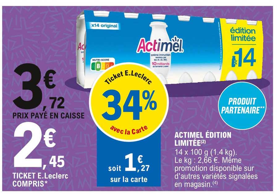 Actimel édition Limitée